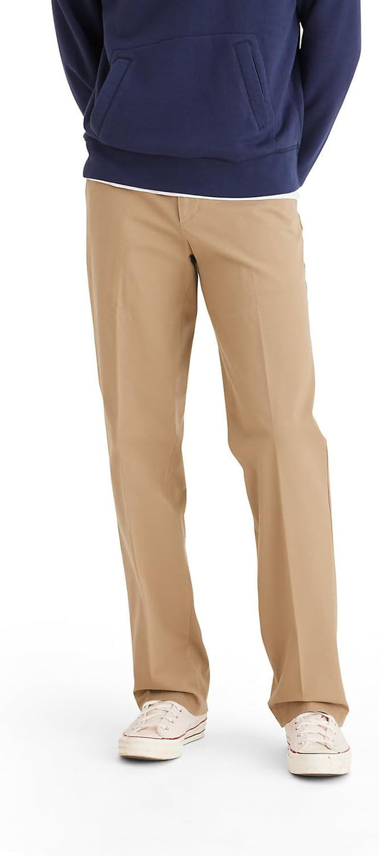 Men's Classic Fit 360 FLEX Khaki Work Pants - Standard & Big & Tall Sizes Available
